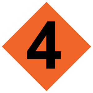 DOD 6055 Fire Division 4 Moderate Fire Sign DOD-004 Explosives DOD-6055-Explosives-Sign-DOD-004-1000