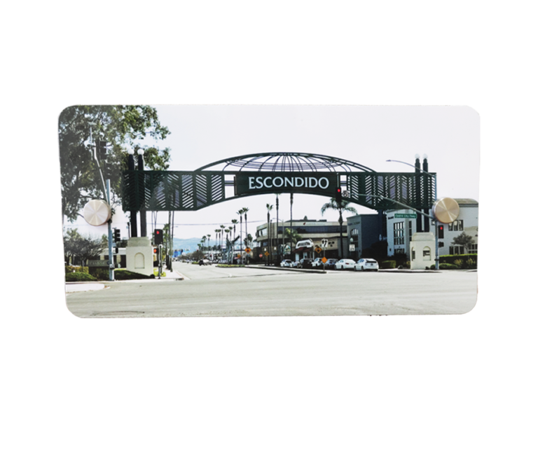 1/8″ Thick Polymetal Wall Sign with Standoffs – Escondido Sign Acrylic Wall Sign with Standoffs