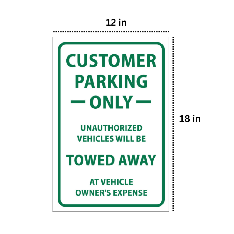 Customer parking only sign Customer-Parking
