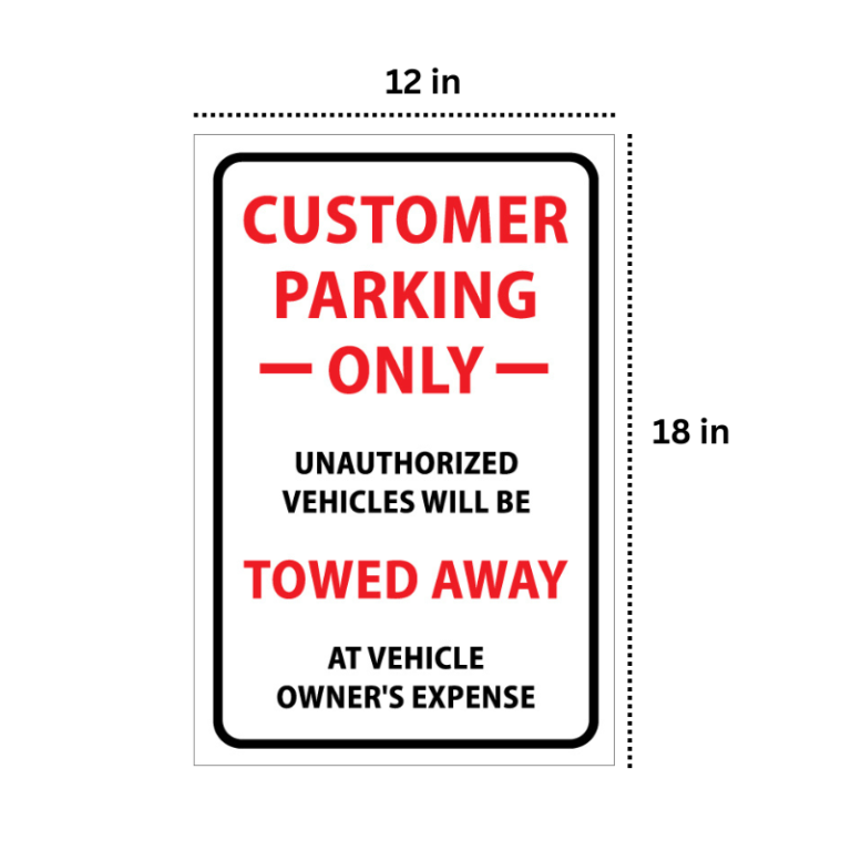 customer parking only sign 2 Customer-Parking1