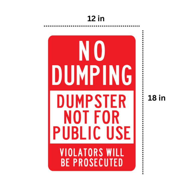 No Dumping Sign No-dumping