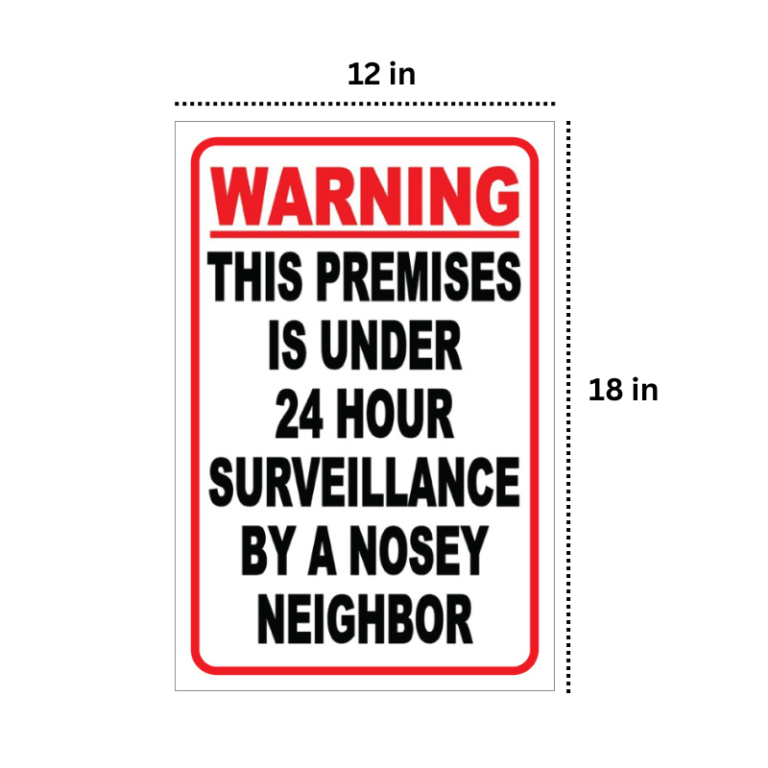 Warning 24hour Surveillance warning